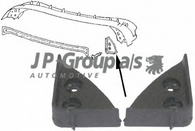 JP GROUP 8186000710 -  Прокладка, боковое стекло